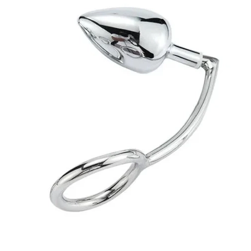 Hook Stainless Steel Cock 4663 with Anal DiscreetChoice Ring Set 0618